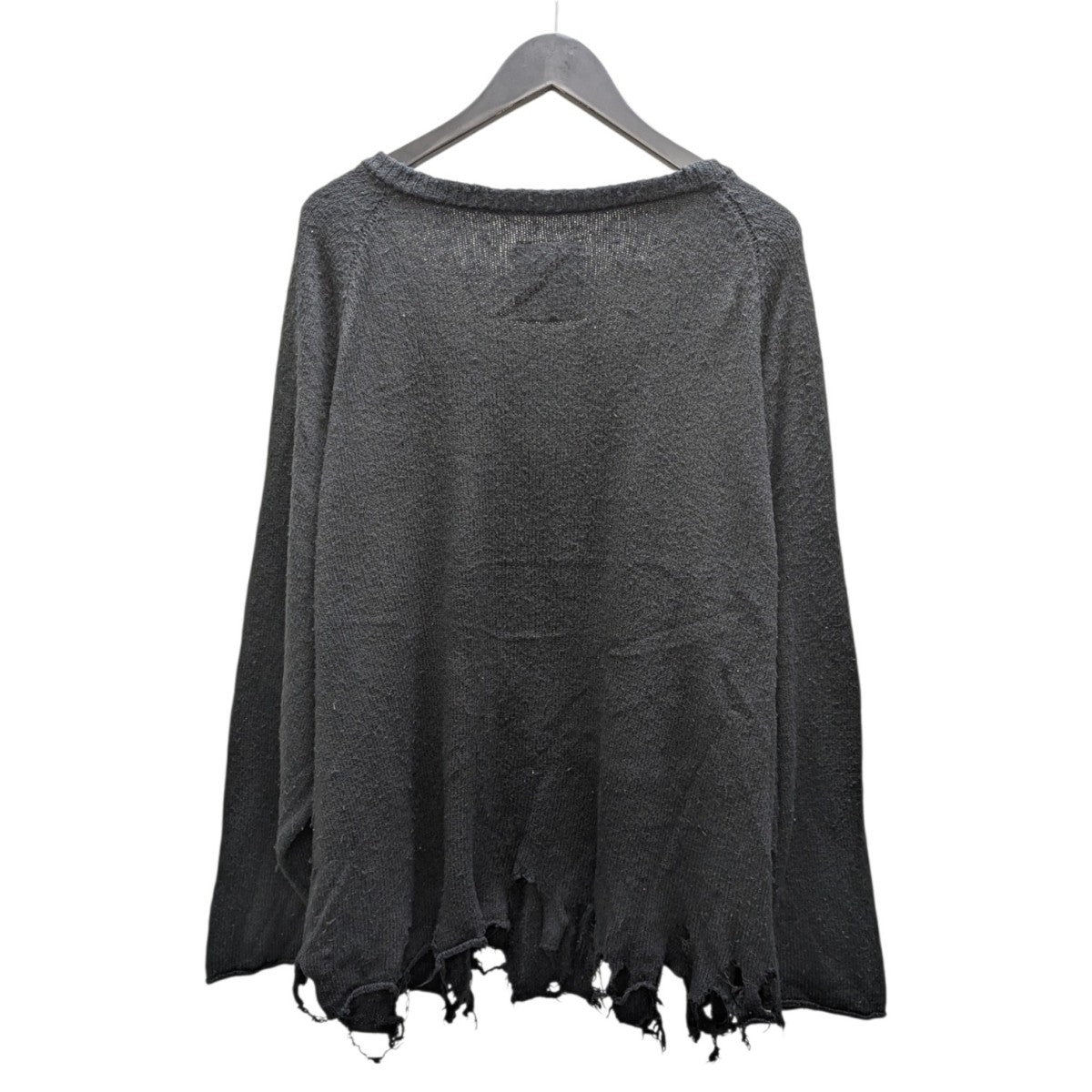 26SS DAMAGE SILK UVNECK KNIT ダメージ加工シルクニット
