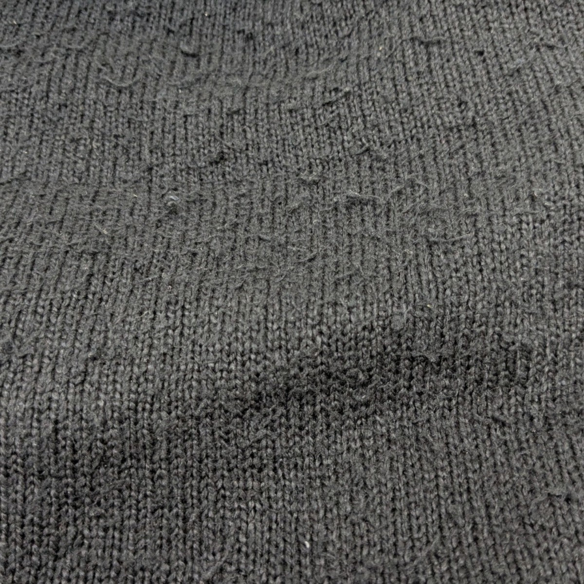 26SS DAMAGE SILK UVNECK KNIT ダメージ加工シルクニット