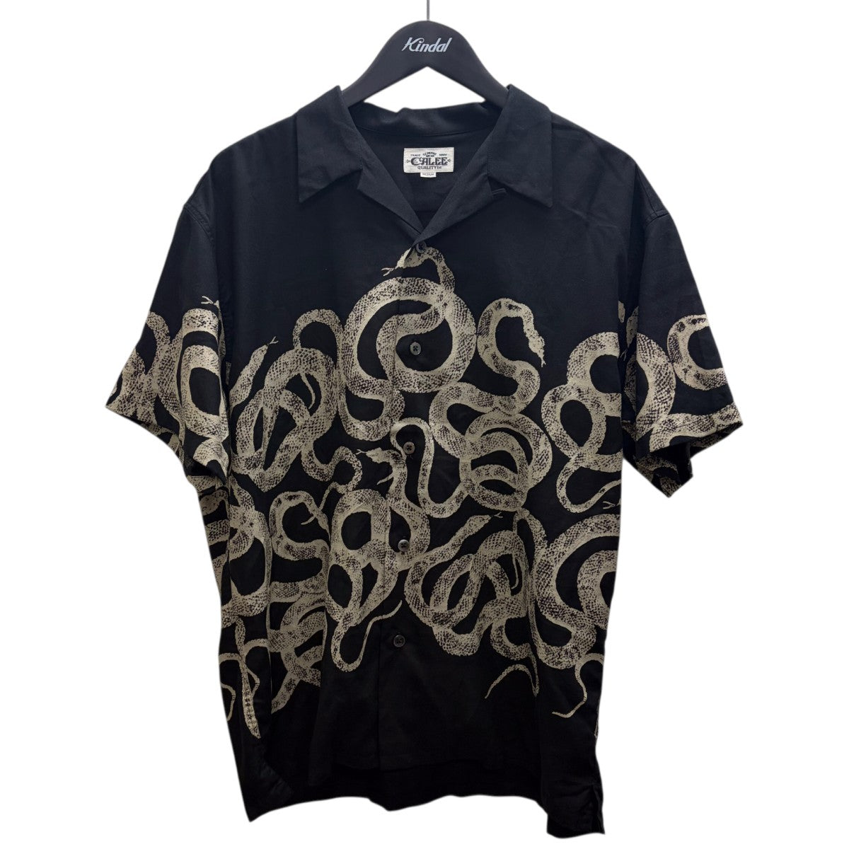 CALEE SNAKE PATTERN PANEL S／S SH半袖シャツ 古着・中古-1枚目のアイテム画像