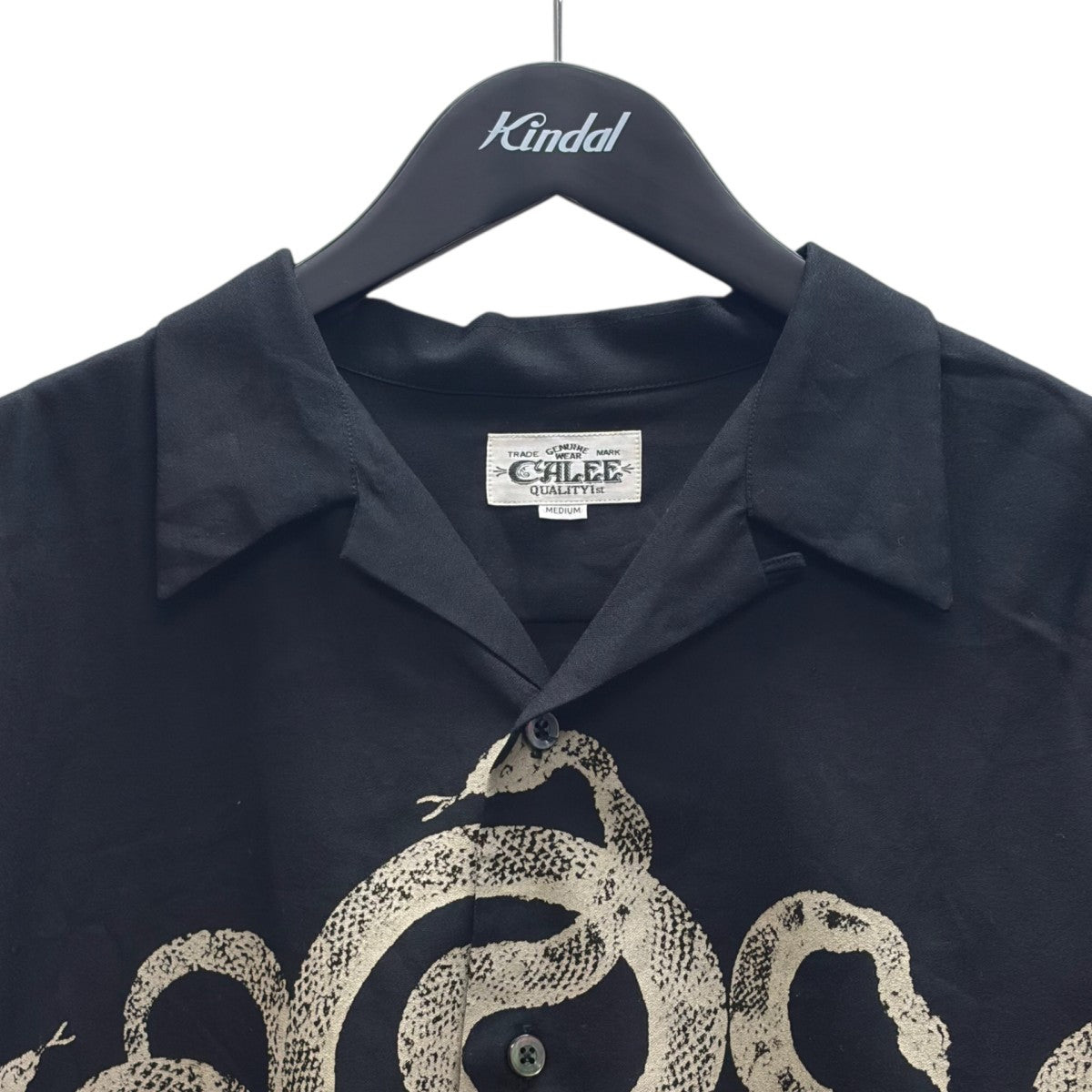 CALEE SNAKE PATTERN PANEL S／S SH半袖シャツ 古着・中古-2枚目のアイテム画像