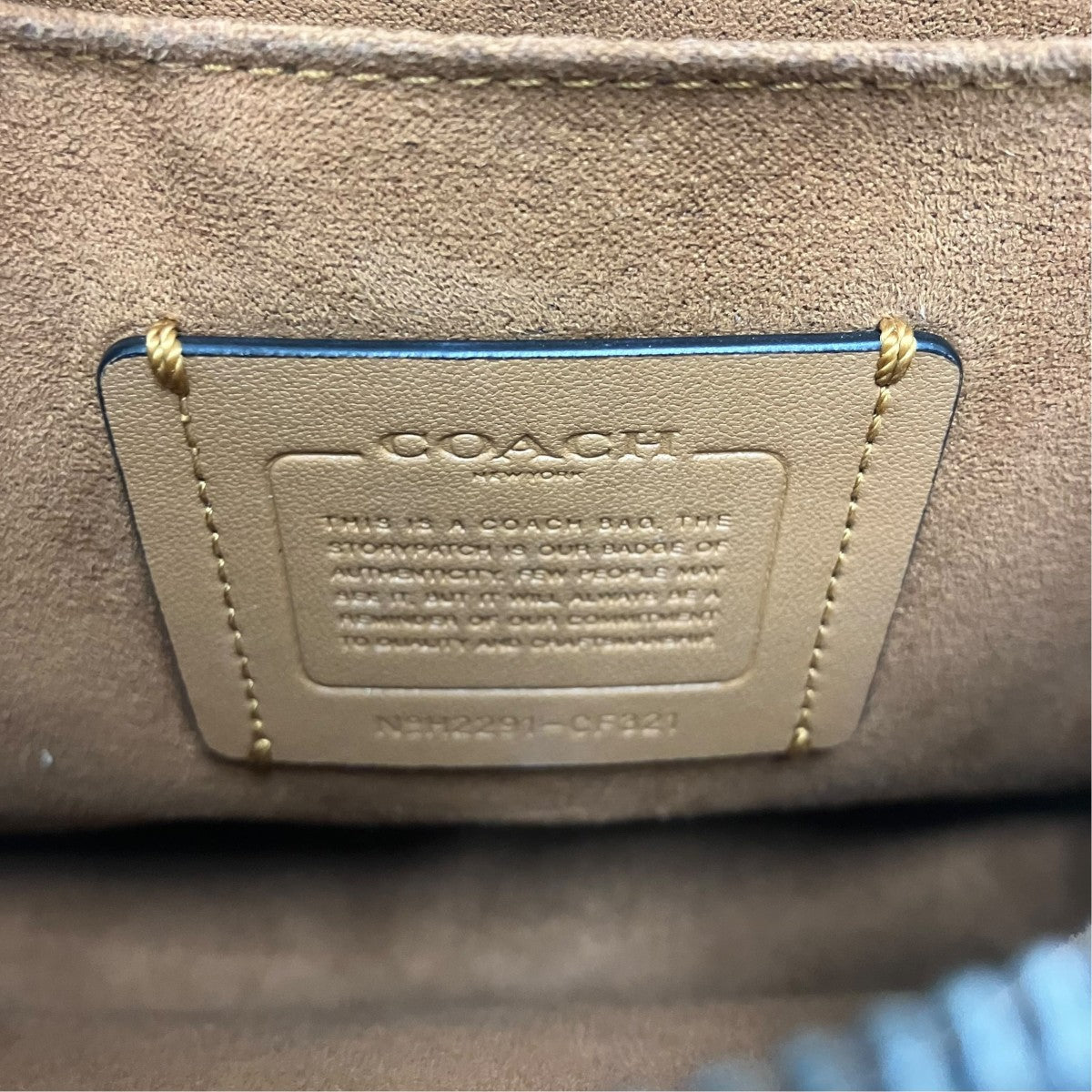COACH レザーハンドバッグ 古着・中古-7枚目のアイテム画像
