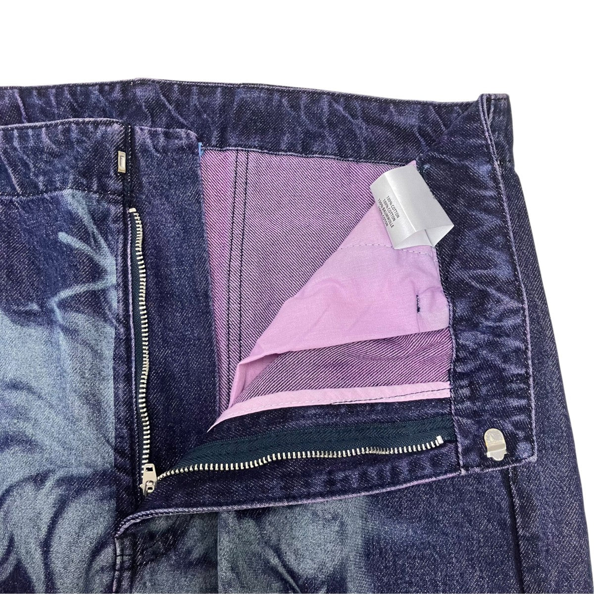 WIDE-LEG-JEANSデニムパンツ