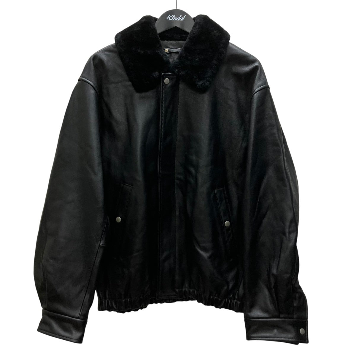 25AW MOUTON COLLAR SHEEP LEATHER ZIP JACKET レザージャケット
