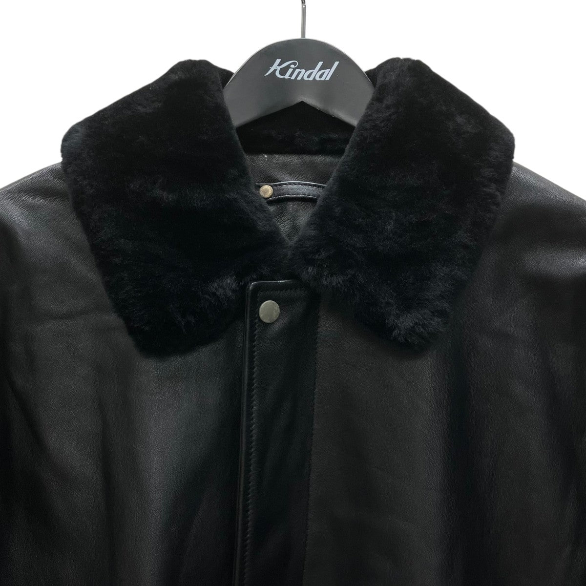 25AW MOUTON COLLAR SHEEP LEATHER ZIP JACKET レザージャケット