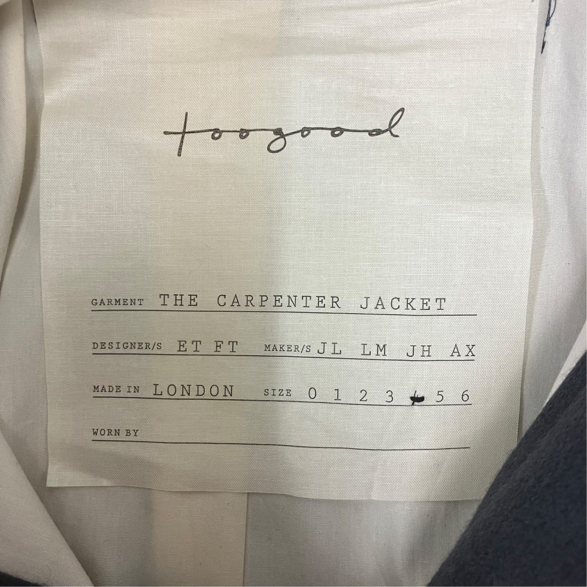 The Carpenter Jacketウールジャケット