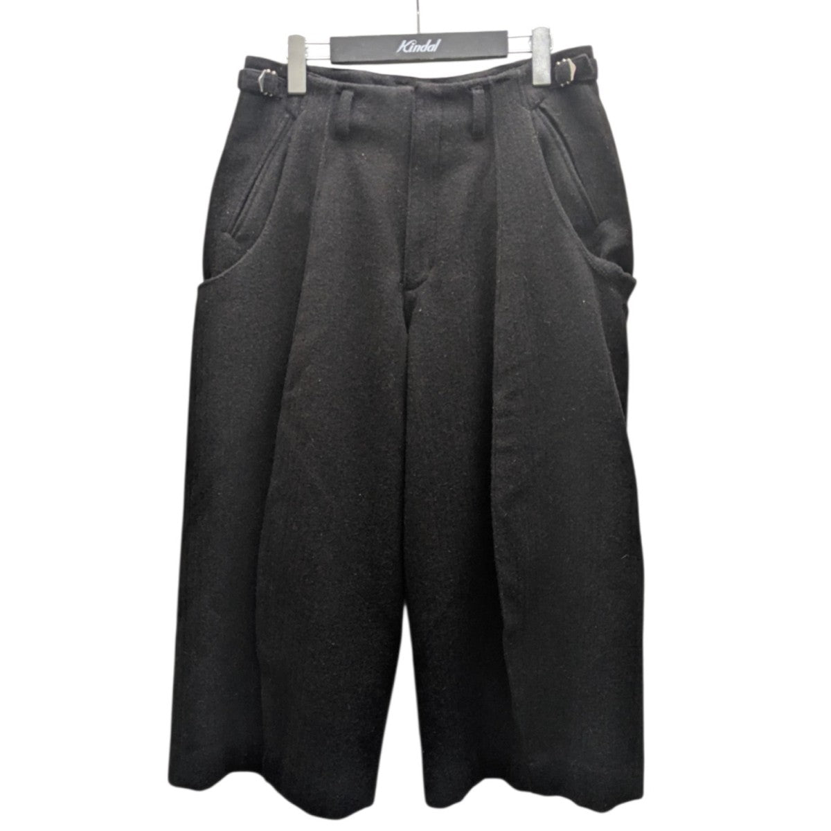 25AW S CURVED UTILITY CAPRI TROUSERS ウールショーツ