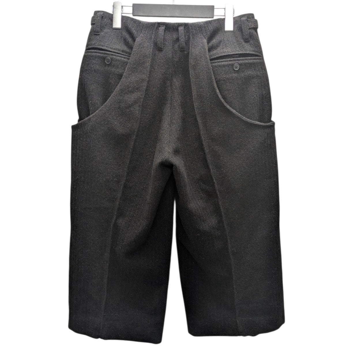 25AW S CURVED UTILITY CAPRI TROUSERS ウールショーツ
