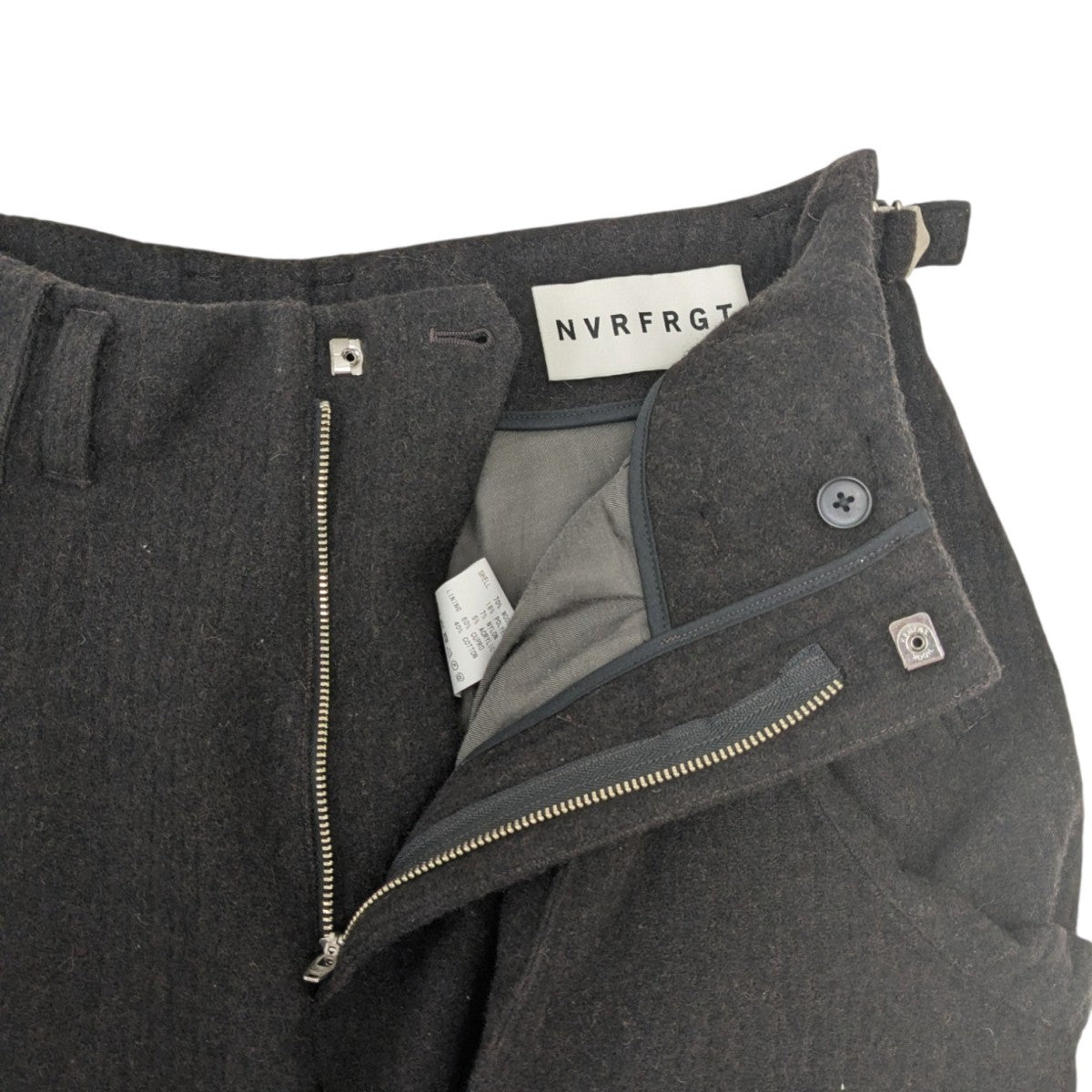 25AW S CURVED UTILITY CAPRI TROUSERS ウールショーツ