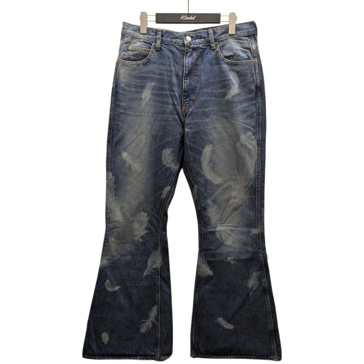 MASU BOYS FEATHER BELL-BOTTOM JEANS フェザープリントベルボトムデニムパンツ