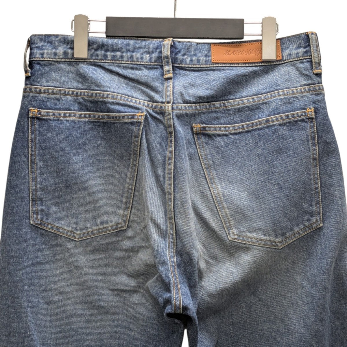 MASU BOYS FEATHER BELL-BOTTOM JEANS フェザープリントベルボトムデニムパンツ
