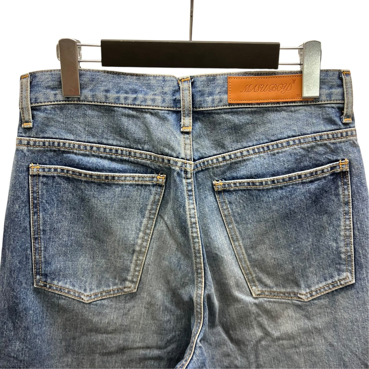 MASU BOYS FEATHER BAGGY JEANS フェザープリントバギーデニムパンツ
