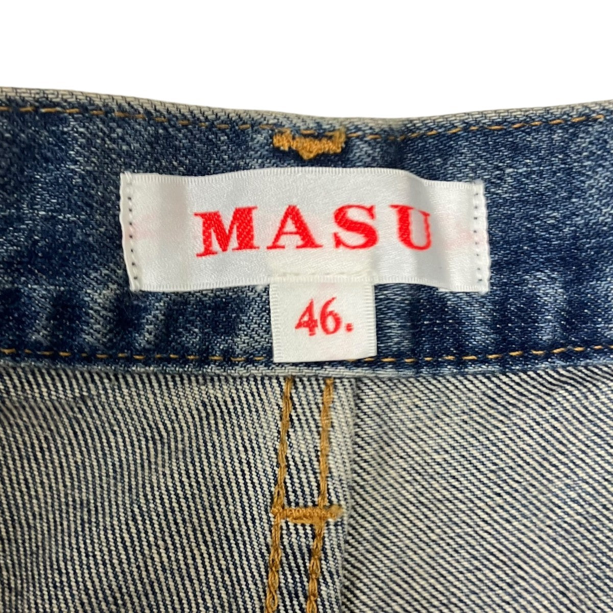 MASU BOYS FEATHER BAGGY JEANS フェザープリントバギーデニムパンツ