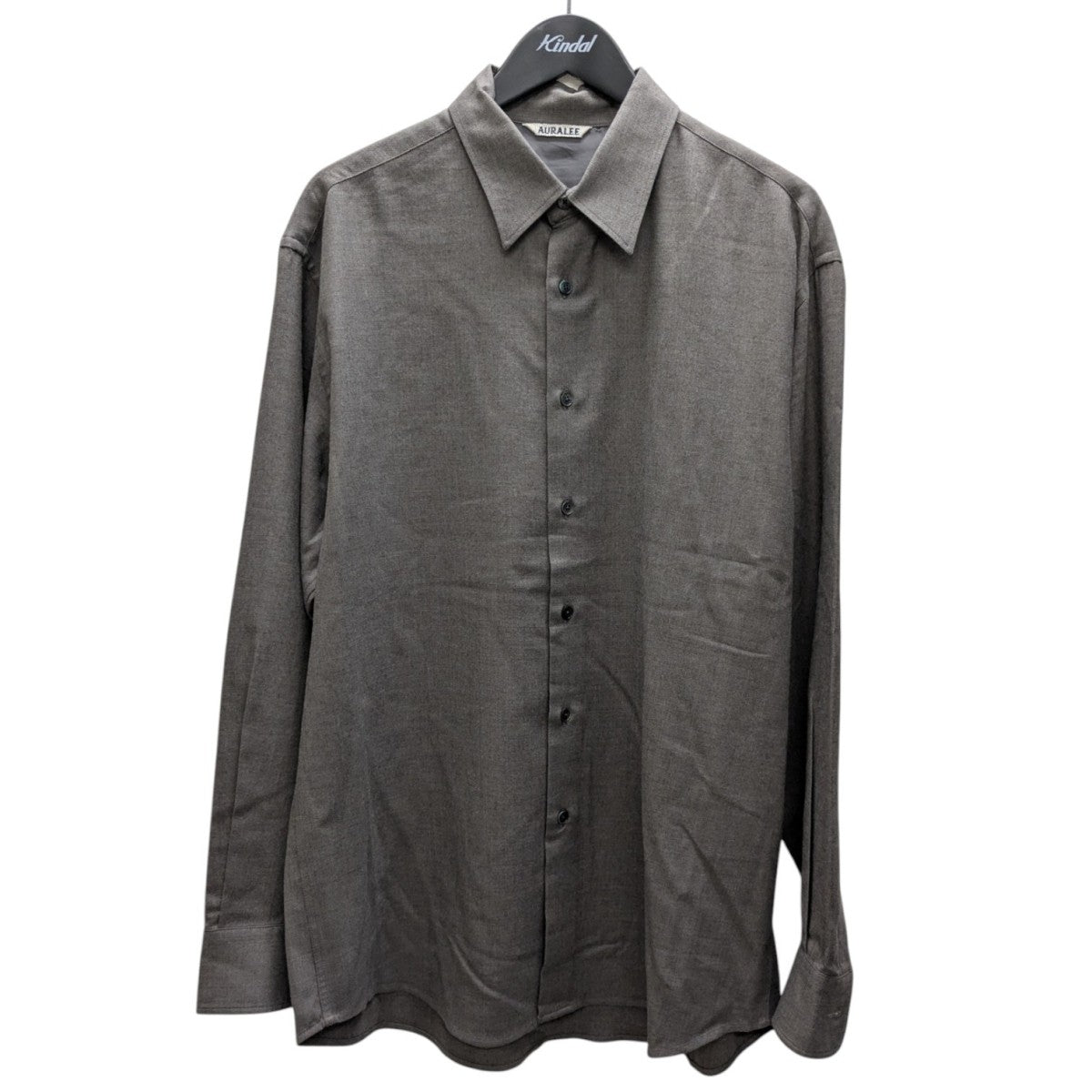 SUPER LIGHT WOOL SHIRT #TOP BROWN 長袖シャツ