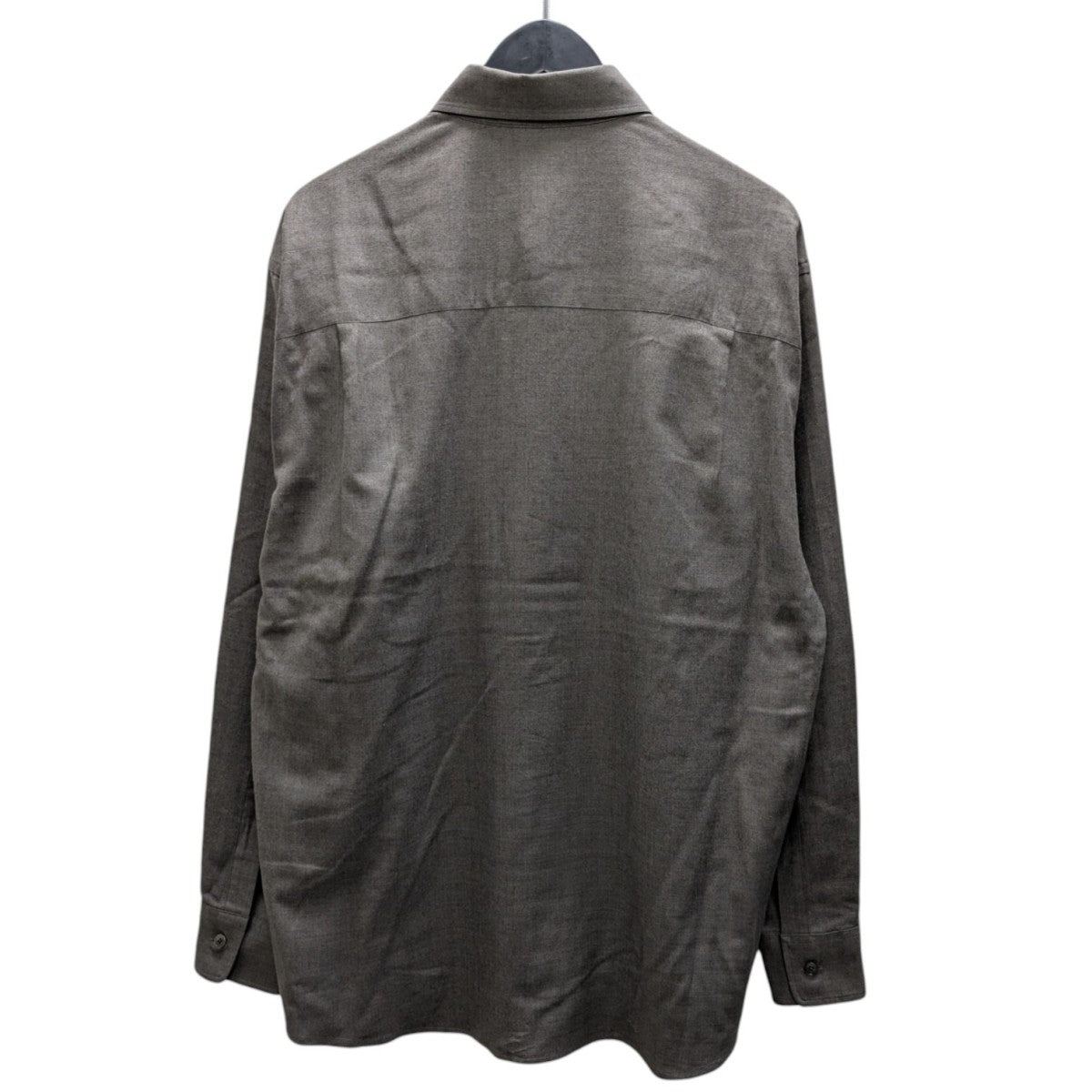 SUPER LIGHT WOOL SHIRT #TOP BROWN 長袖シャツ