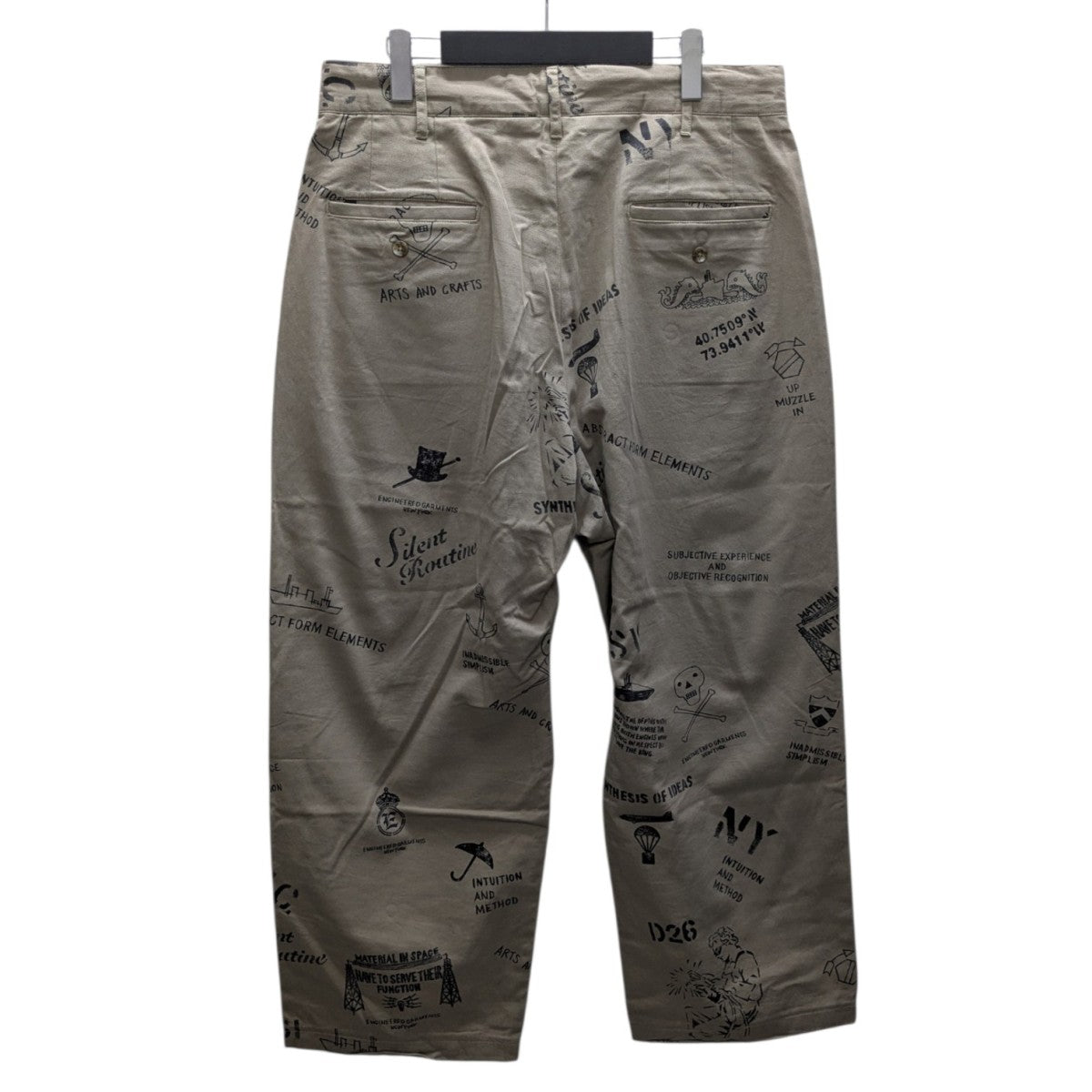 Fatigue Pant-Graffiti Print Flat Twillグラフィックパンツ