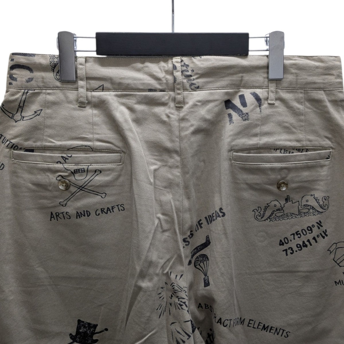 Fatigue Pant-Graffiti Print Flat Twillグラフィックパンツ
