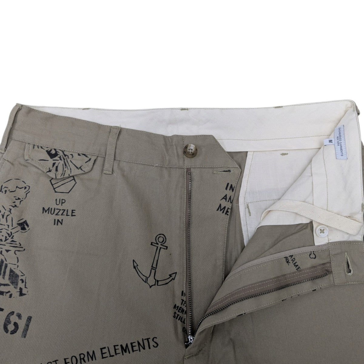 Fatigue Pant-Graffiti Print Flat Twillグラフィックパンツ