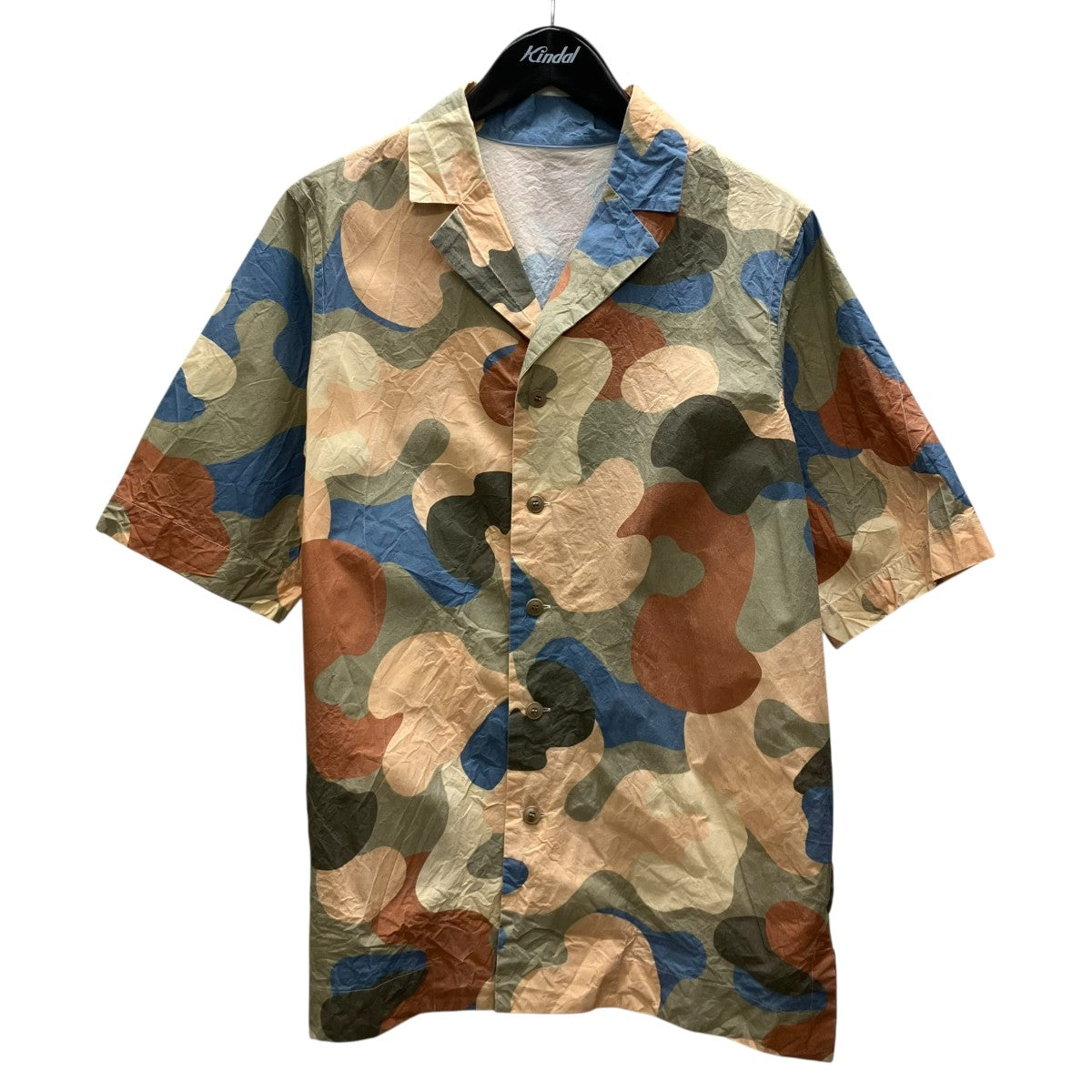 BOWLING SHIRT カモフラオープンカラーシャツ