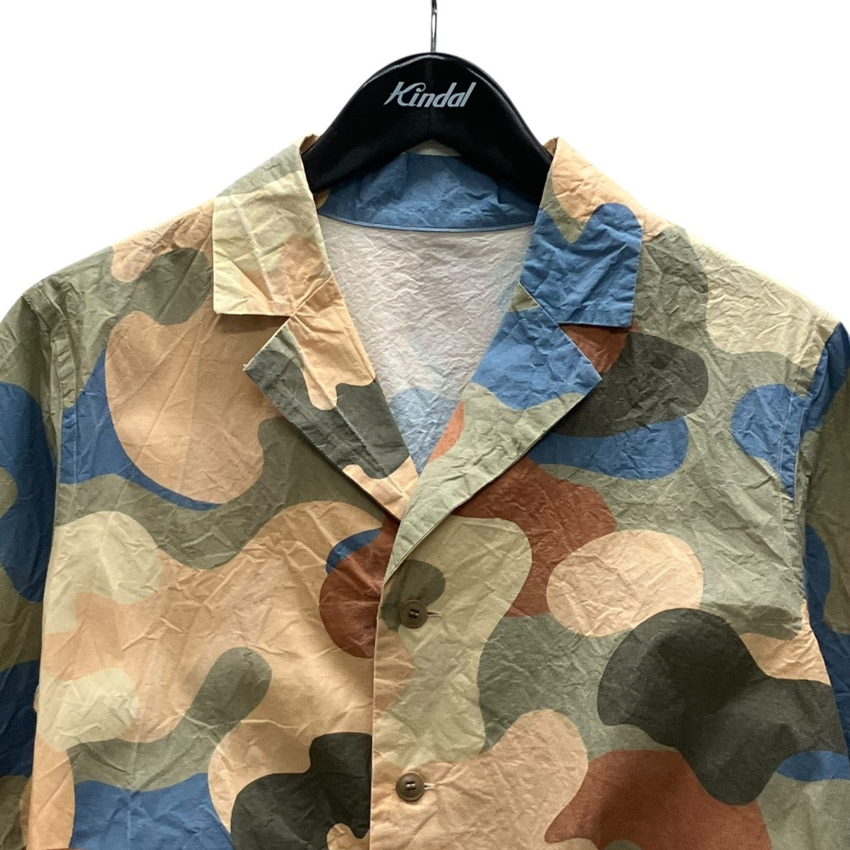 BOWLING SHIRT カモフラオープンカラーシャツ