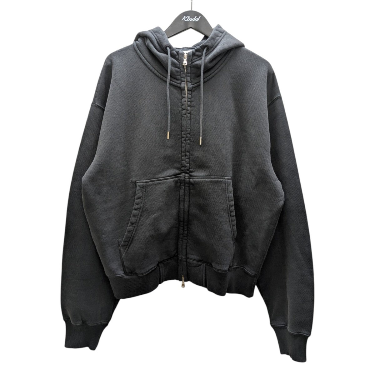BUBBLE ZIP HOODIE VINTAGE BLACK バブルジップヴィンテージパーカー