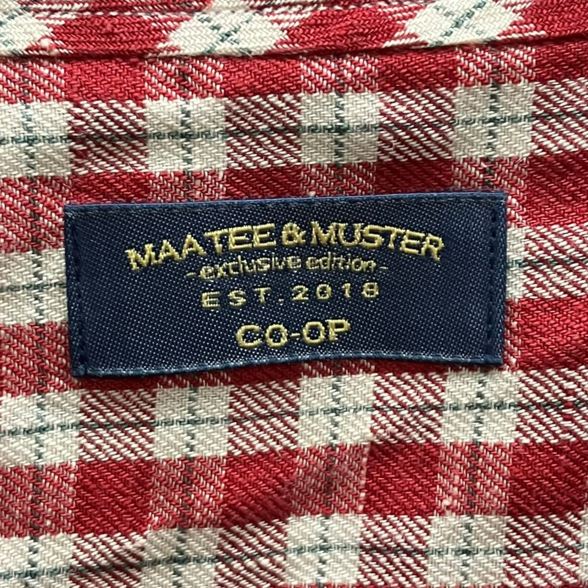 26SS MusterWerk別注 紐SHIRTS チェックシャツ