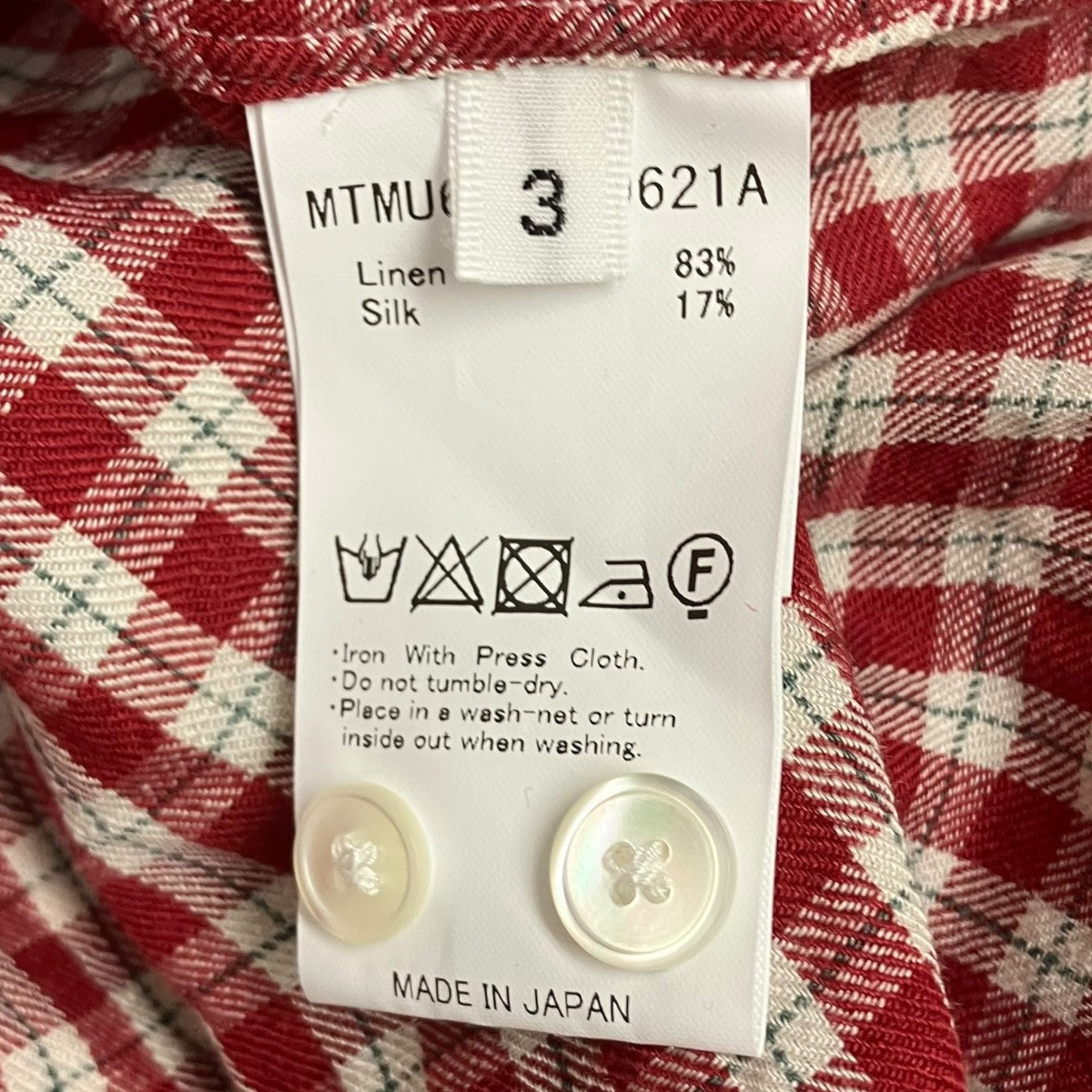 26SS MusterWerk別注 紐SHIRTS チェックシャツ