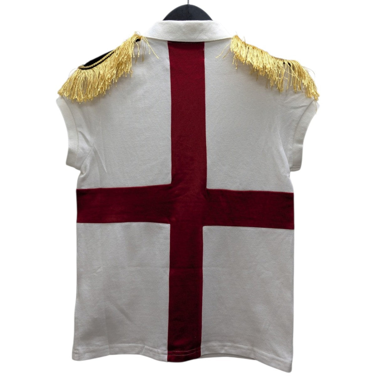 Epaulette Women’s Top Whiteポロシャツ