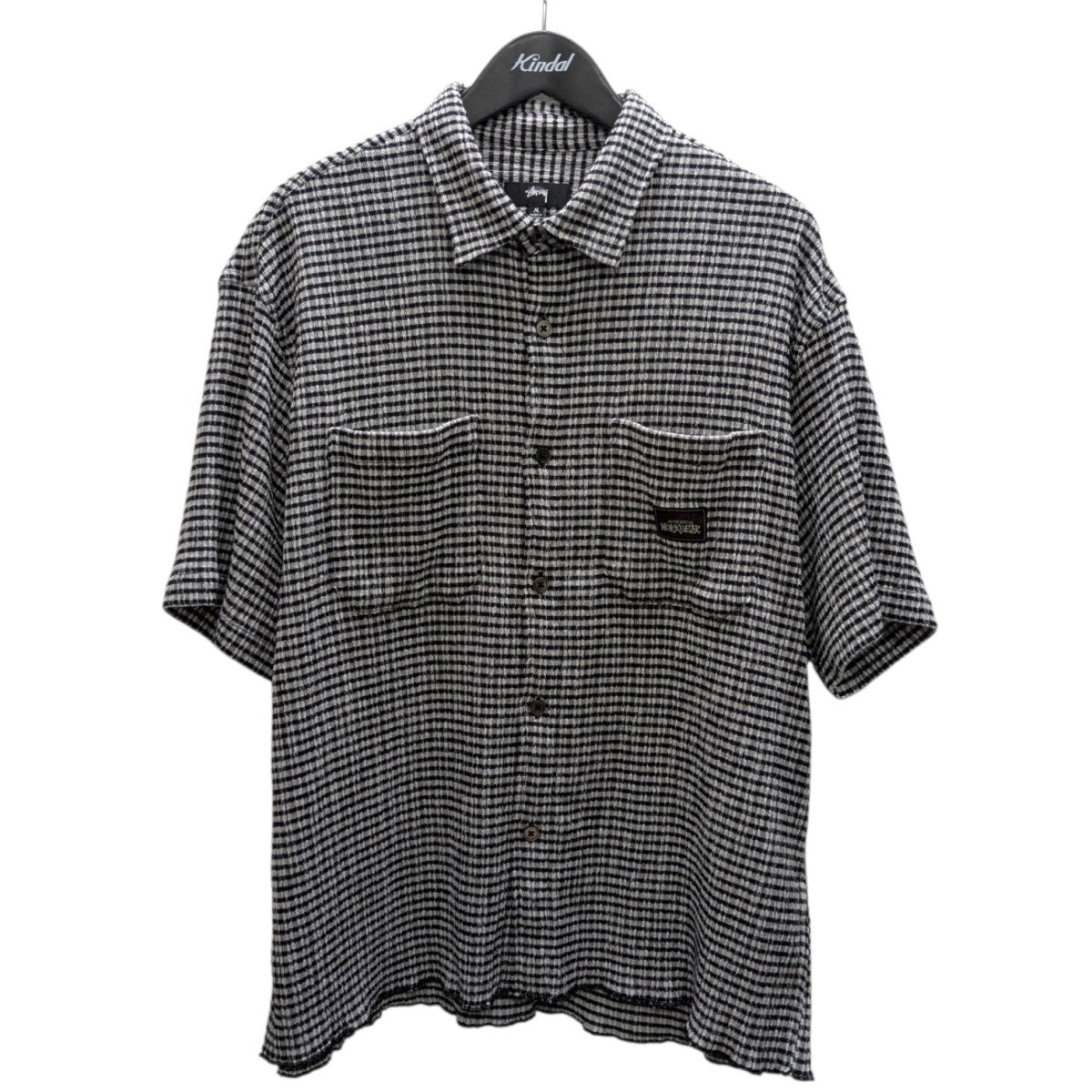 CRINKLED CHECK SS SHIRT 半袖シャツ