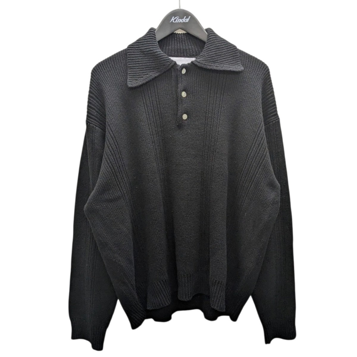 Drop needle polo ニットポロシャツ