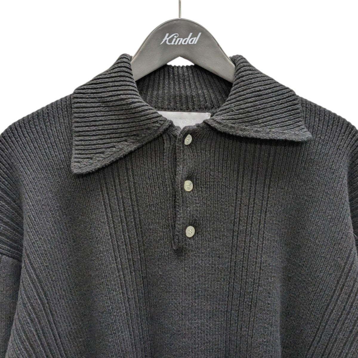 Drop needle polo ニットポロシャツ