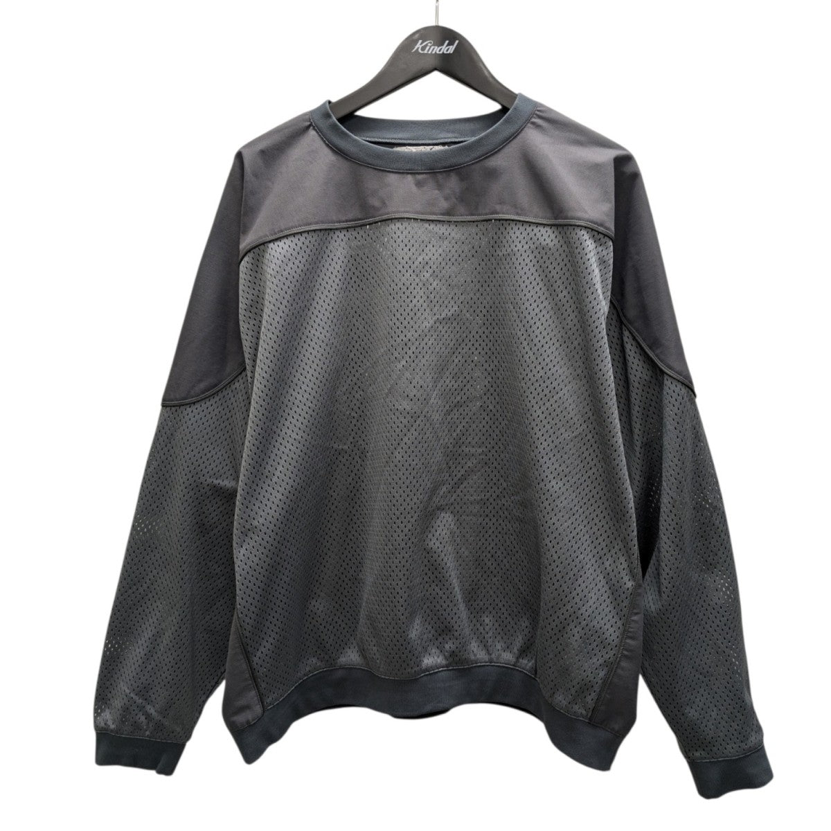 MESH TRACK CREW NECK メッシュカットソー