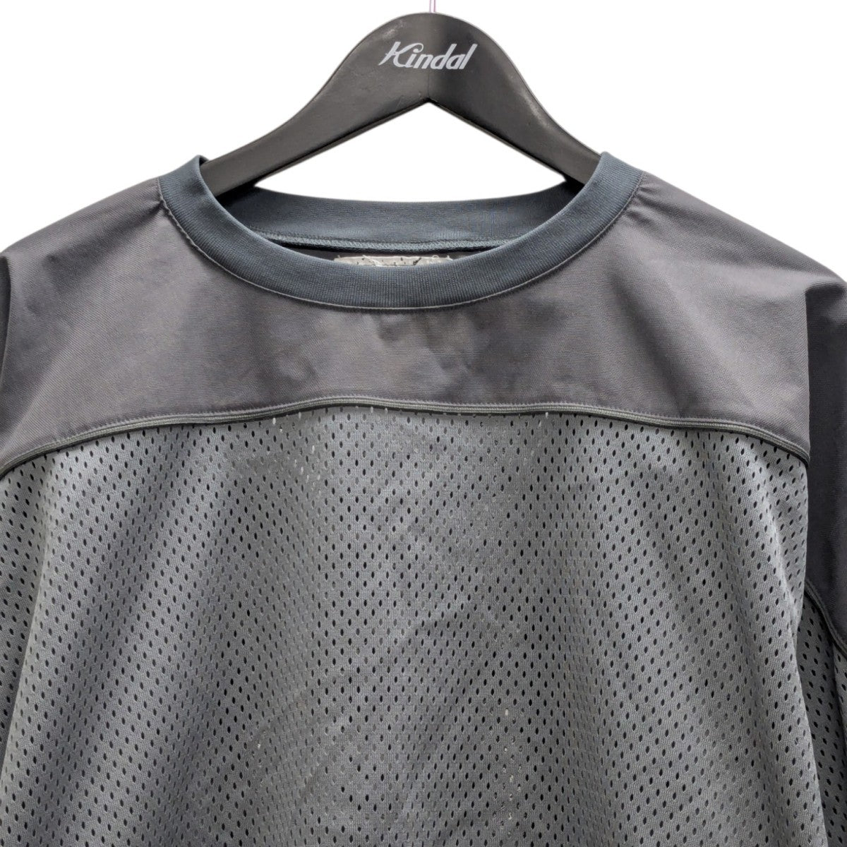 MESH TRACK CREW NECK メッシュカットソー