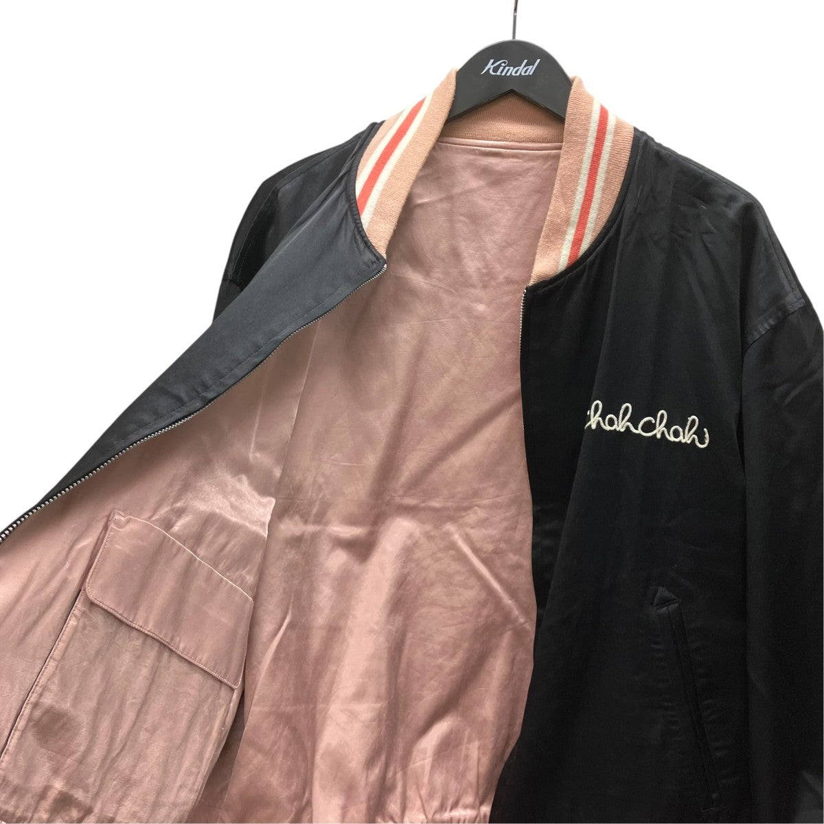 CC SATIN REVERSIBLE VARSITY JK リバーシブルジャケット
