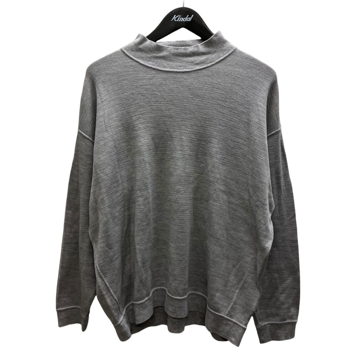 Wool Honeycomb Mock Neck Thermal ハイネックニット