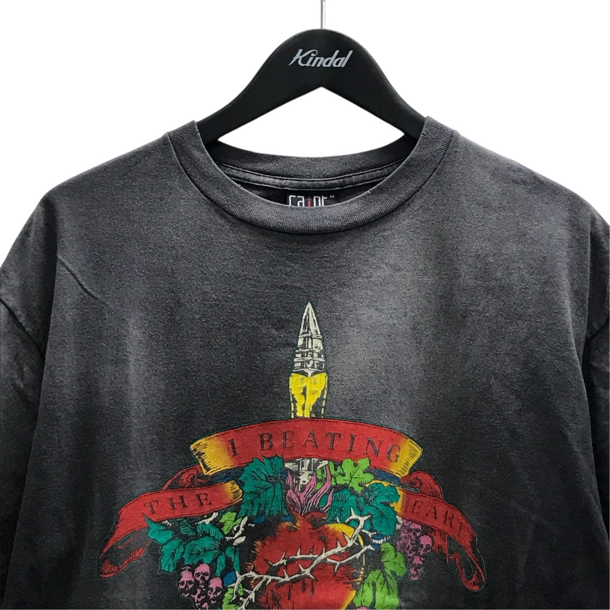 SAINT MICHAEL LM-SS TEE BEATING LASTMAN ヴィンテージ加工Tシャツ 古着・中古-2枚目のアイテム画像