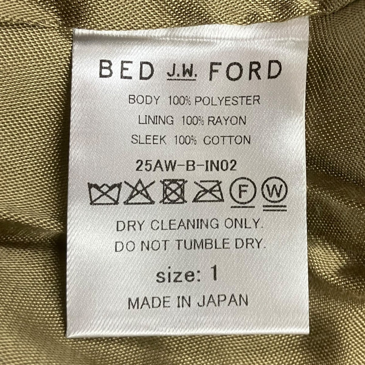 BED J．W． FORD 25AW silky フェイクファージャケット 古着・中古-7枚目のアイテム画像