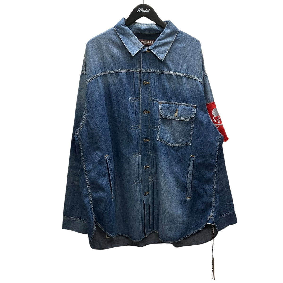ロゴワッペンデニムシャツジャケット