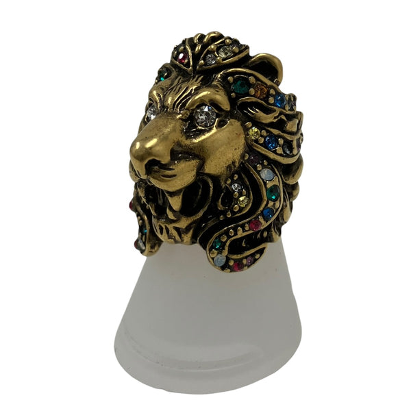 GUCCI グッチ　ブローチ　タイガー　ライオン　ピン　金　袋付き　正規品 GUCCI(グッチ) ライオンモチーフリング ゴールド｜【公式】カインド