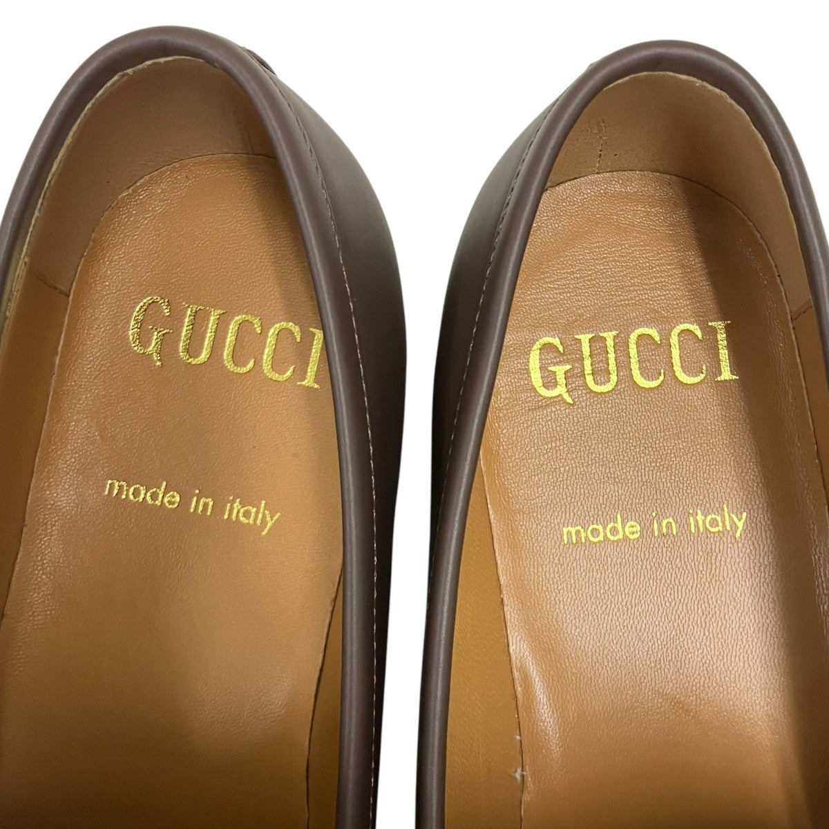 GUCCI(グッチ) ホースビットローファー 677069 ブラウン サイズ 7