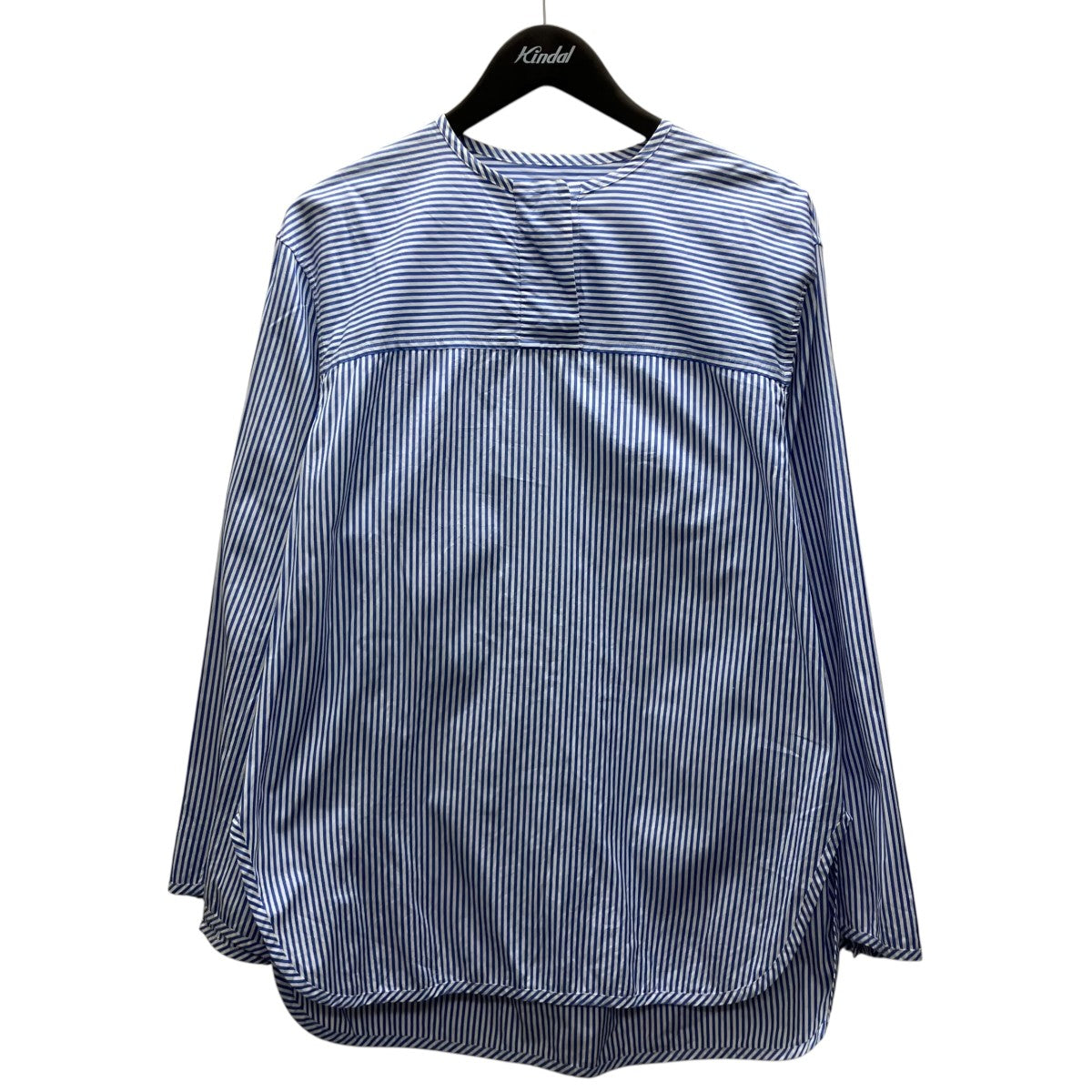 BUTTON SLEEVE STLIPE BLOUSE ストライプブラウス