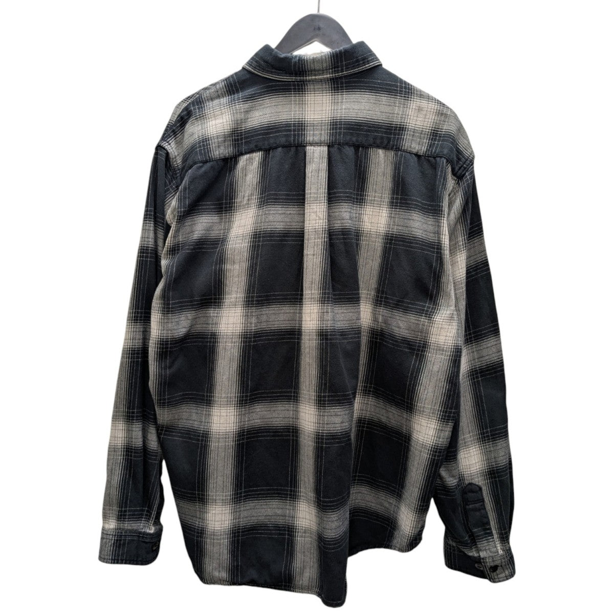 SUVIN COTTON NEL CHECK REGULAR COLLAR SHIRT 長袖シャツ