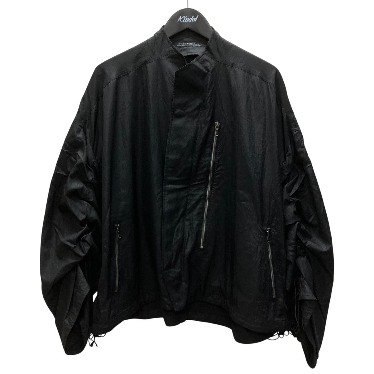 OATED RAYON NYLON TAFFETA BLOUSON ジップアップブルゾン