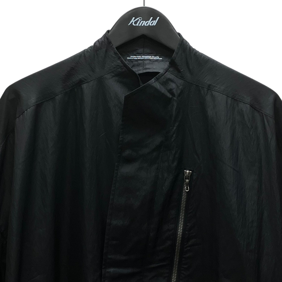 OATED RAYON NYLON TAFFETA BLOUSON ジップアップブルゾン