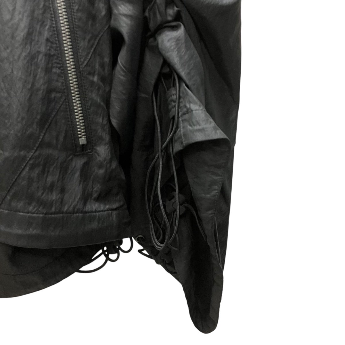 OATED RAYON NYLON TAFFETA BLOUSON ジップアップブルゾン
