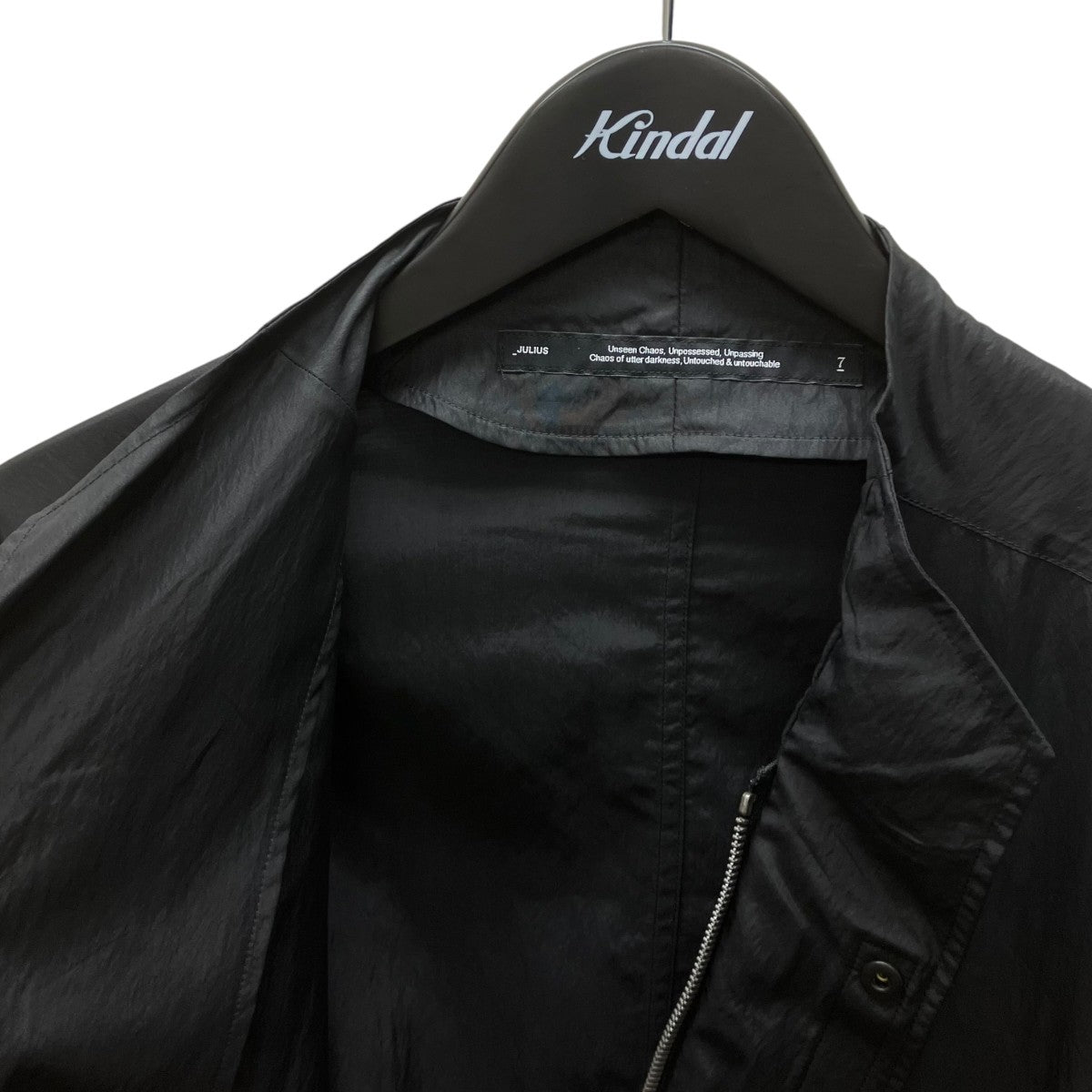OATED RAYON NYLON TAFFETA BLOUSON ジップアップブルゾン