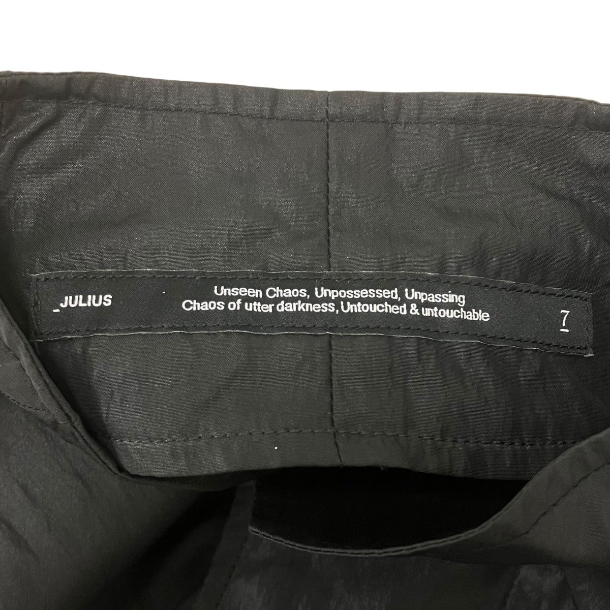 OATED RAYON NYLON TAFFETA BLOUSON ジップアップブルゾン