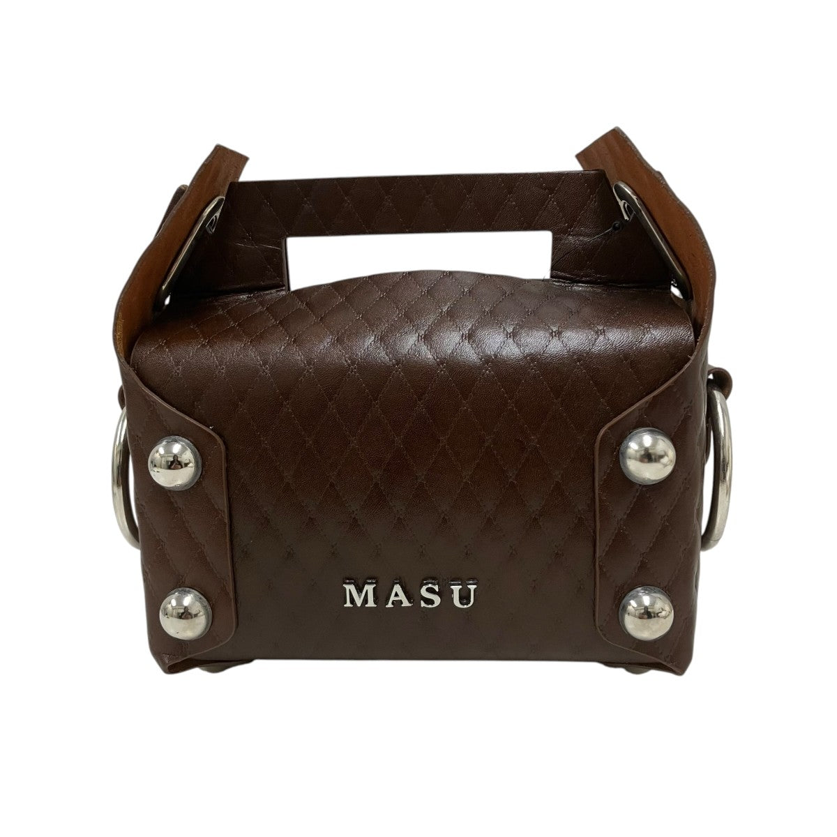 MASU LEATHER CAKE BAG バッグ 古着・中古-2枚目のアイテム画像