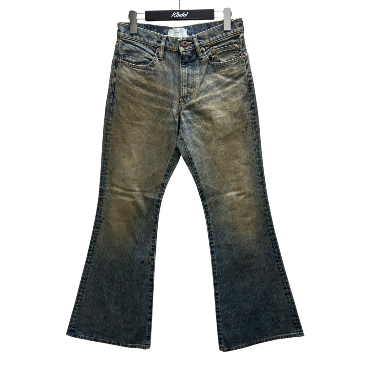 FADED MODERN DENIM PANTS FLARED CUT デニムパンツ
