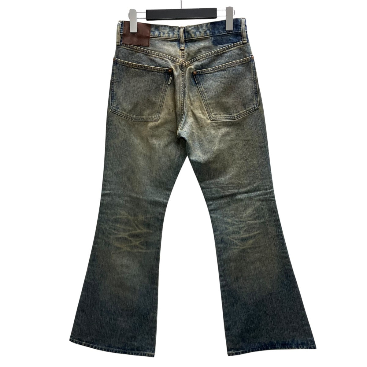FADED MODERN DENIM PANTS FLARED CUT デニムパンツ
