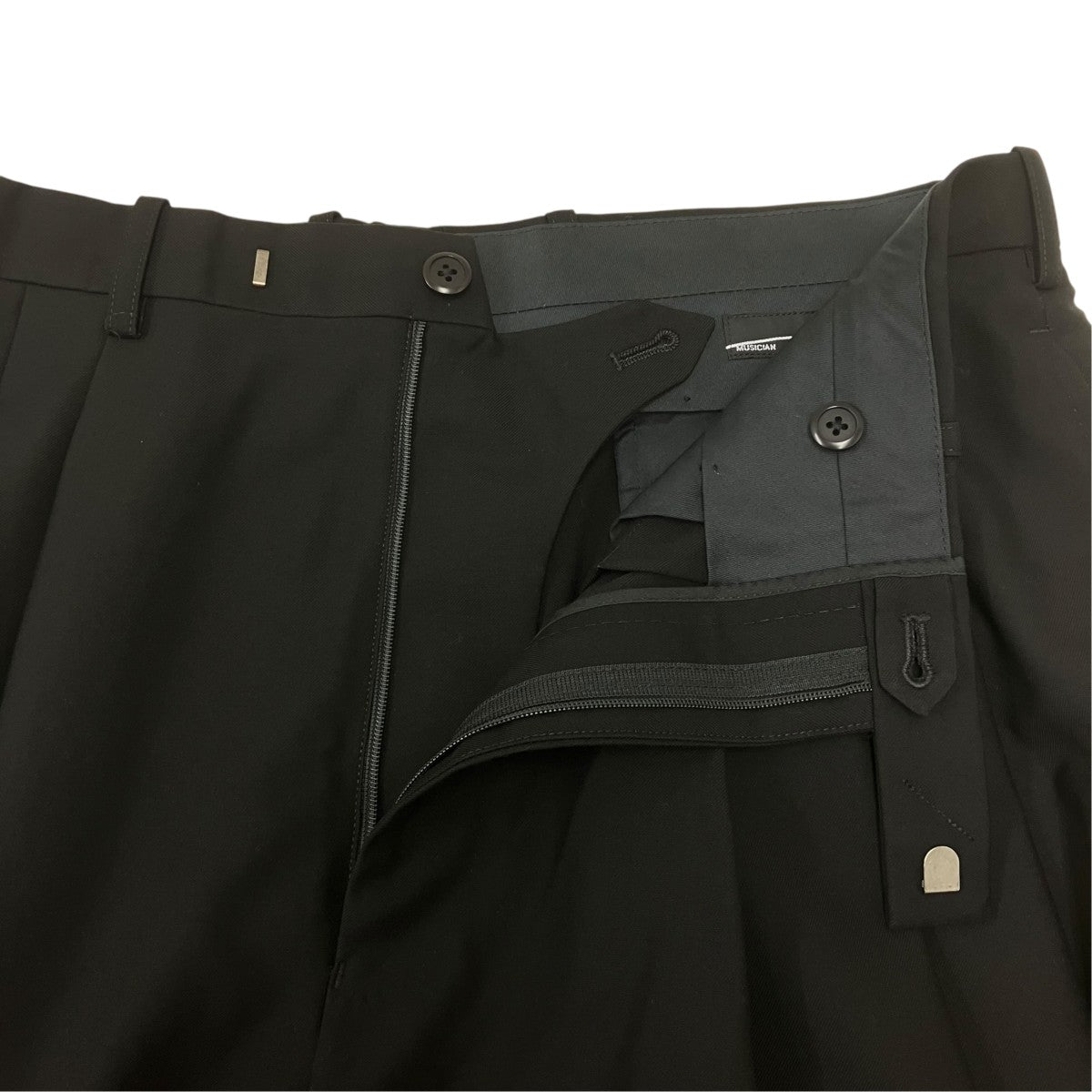 WOOL GABARDINE 3TUCK WIDE PANTS スラックス